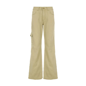 Pantalon cargo beige flare THSPR