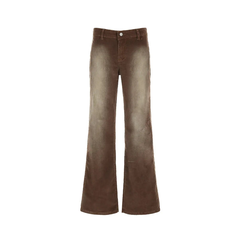 Pantalon en choko effet dégradé marron THSPR