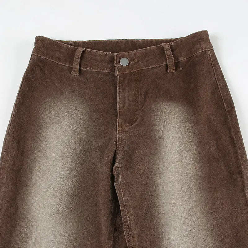 Pantalon en choko effet dégradé marron THSPR