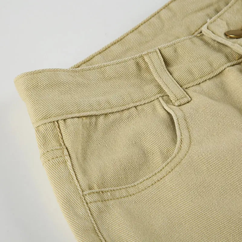 Pantalon cargo beige flare THSPR