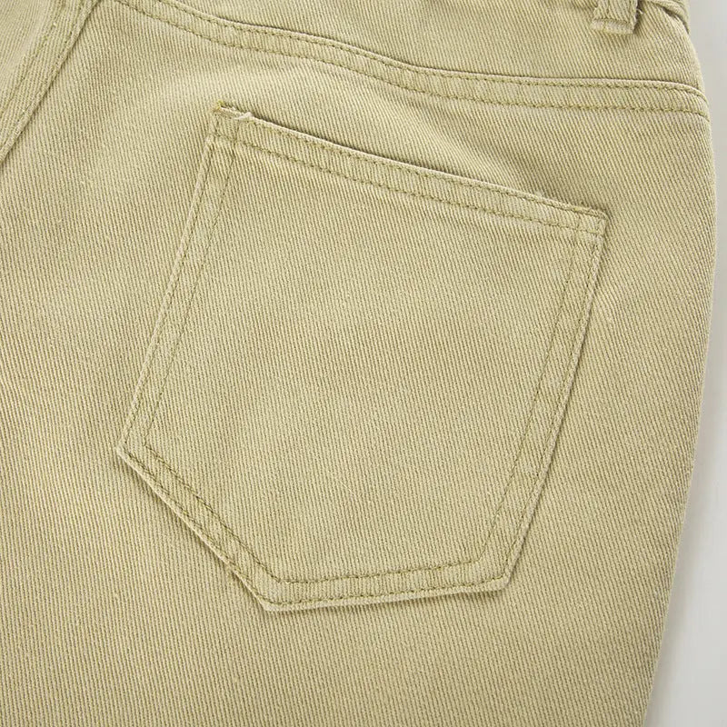 Pantalon cargo beige flare THSPR