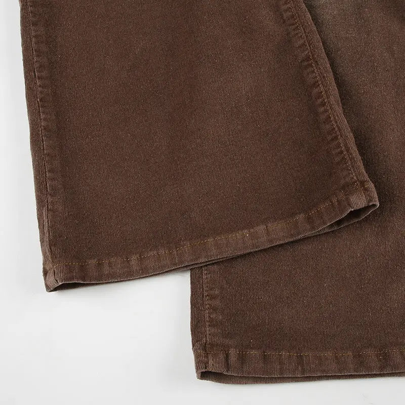 Pantalon en choko effet dégradé marron THSPR