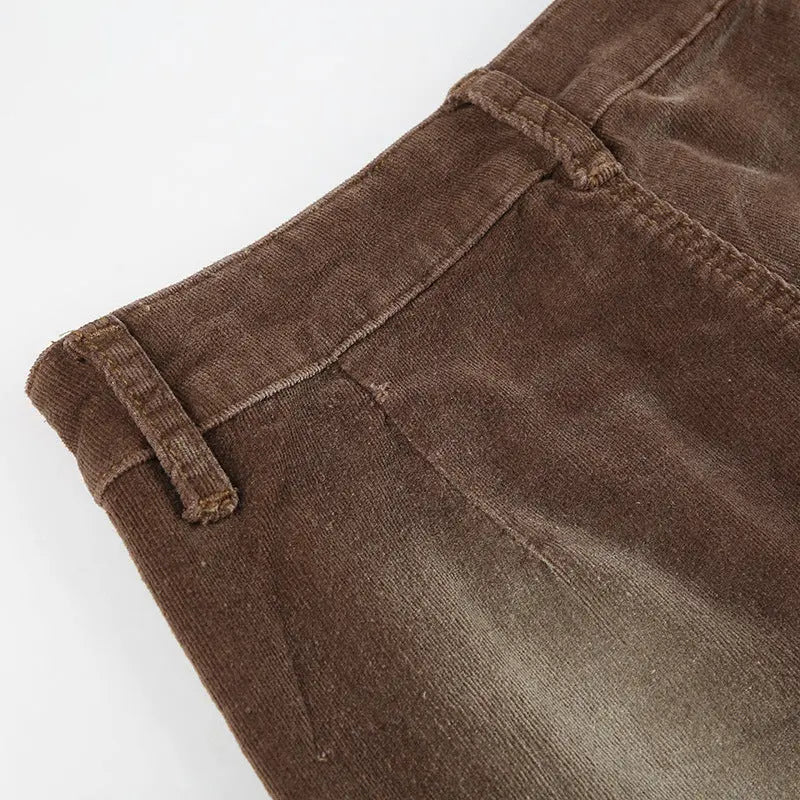 Pantalon en choko effet dégradé marron THSPR