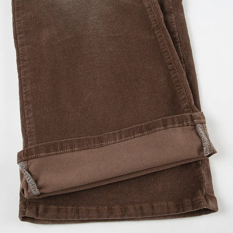 Pantalon en choko effet dégradé marron THSPR