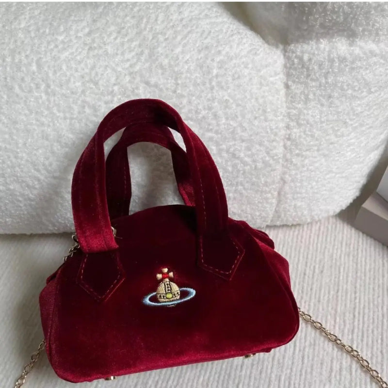 Hazel Red  velvet  Bag Vivienne Westwood THSPR